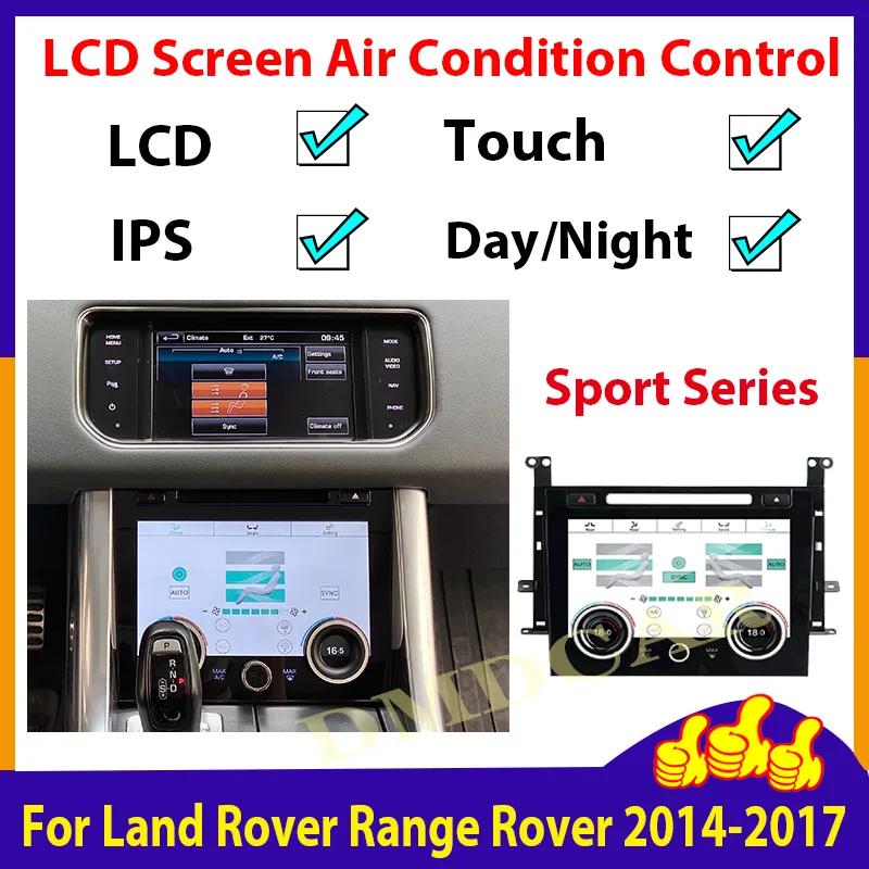 

LCD Digital Temperature Controller For Land Rover Range Rover Sport L494 2014-2017 Air Condition Board HD Touch Screen AC Panel