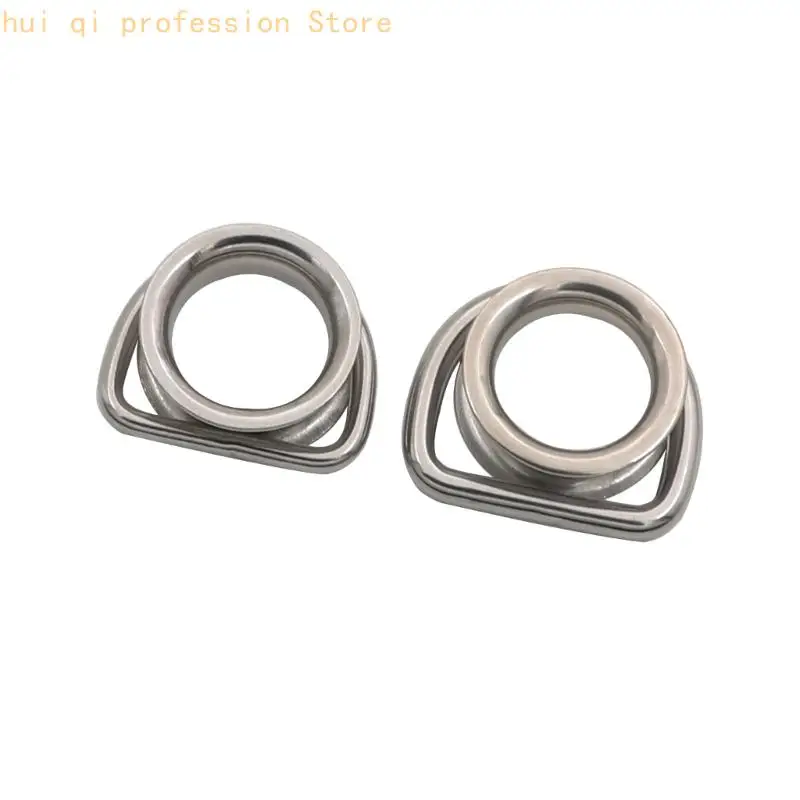 Terrassen-Sonnensegel-Hardware, Edelstahl-Kausch-Eck-D-Ringe, 2-teiliges Set für Außenabdeckungsverbindungen, verwenden Sie H8WE – Detail 4