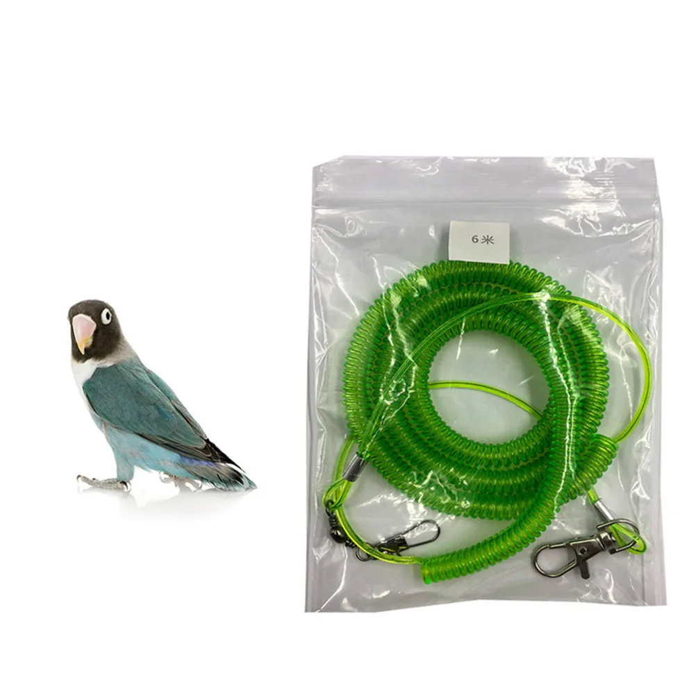 

Parrot Bird Leash Kit Wire Bite-Proof Durable Training Rope Outdoor Flying Agapornis Fischeri Parrot Leash Kit