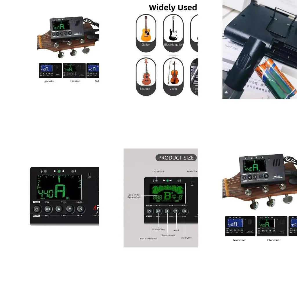 Q39E Digital Metronome Tuner Tone Generator for Guitar, Bass, Ukulele Easy Operate