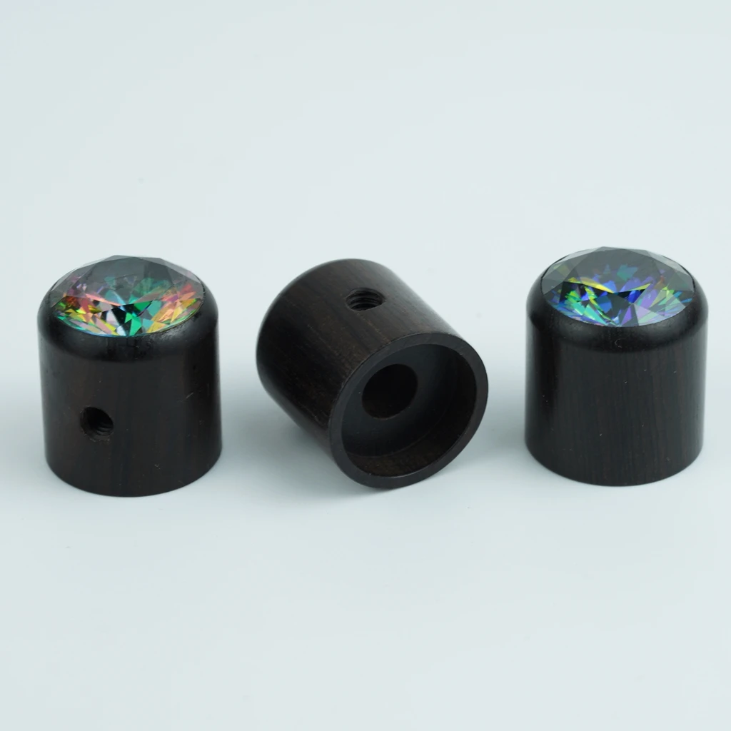 Ebony Potentiometer Control Knobs Dia. 6mm (0.24