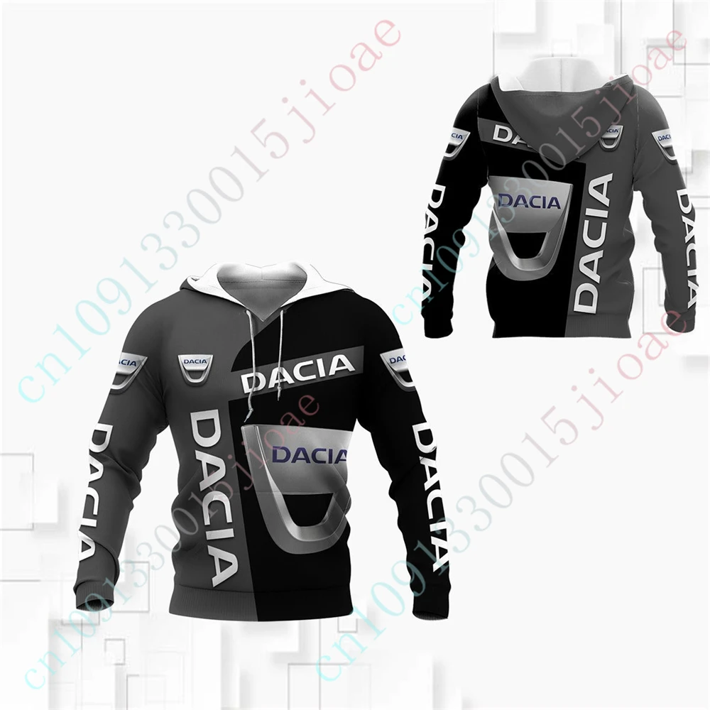 Dacia Oversize Zip Hoodies Casual Hoodies For Men Women Unisex Clothing Harajuku Pullover Top Anime Sweatshirt Custom Logo