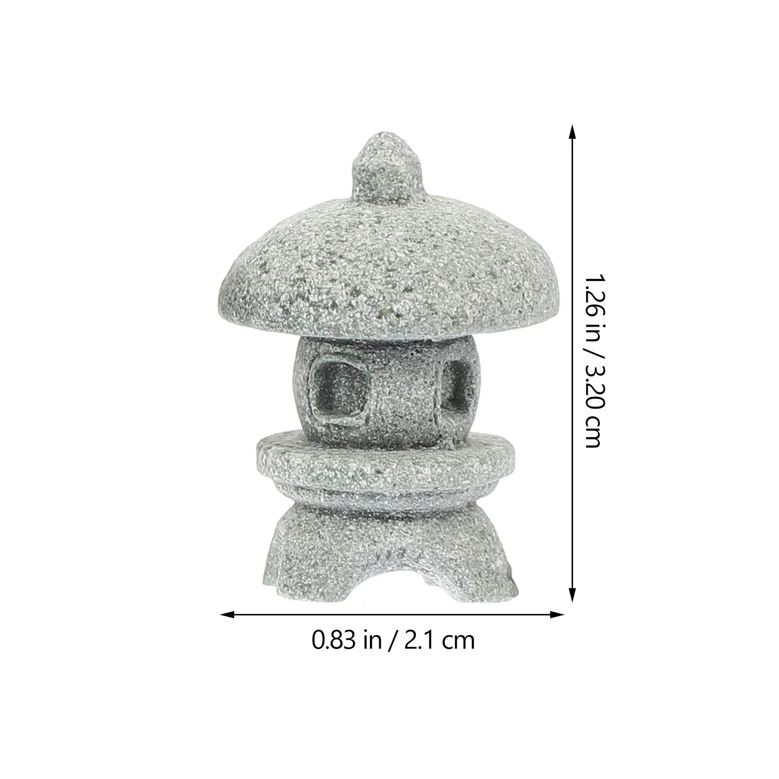 

4Pcs Stone Pagoda Statue Japanese Style Mini Lantern Ornament for Garden Micro Landscape Home Office Desktop Decoration