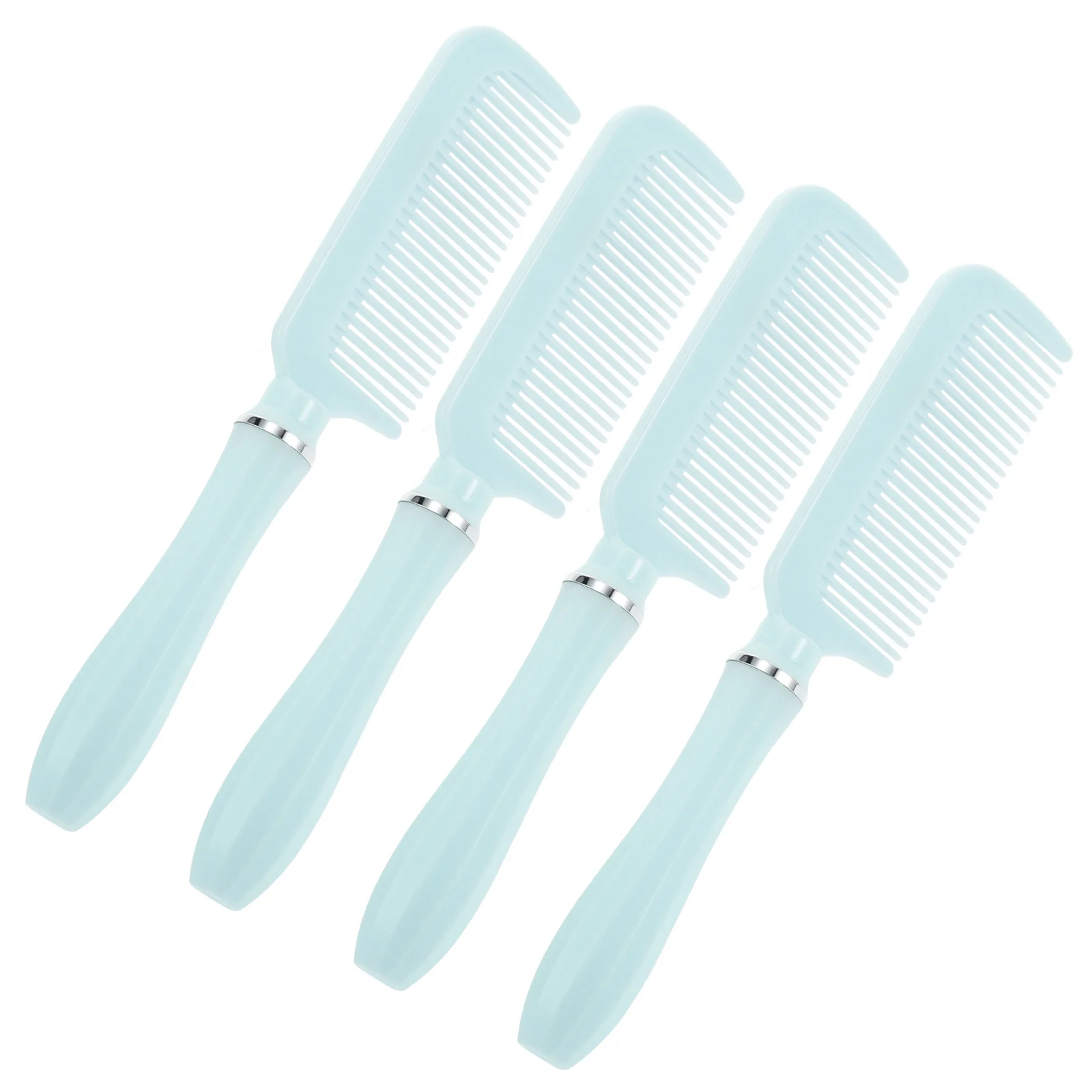 

4pcs Hair Brush Set Small Comb Curly Hair Long Handle Shampoo Comb Wide Tooth For Women Fine Tooth For Styling