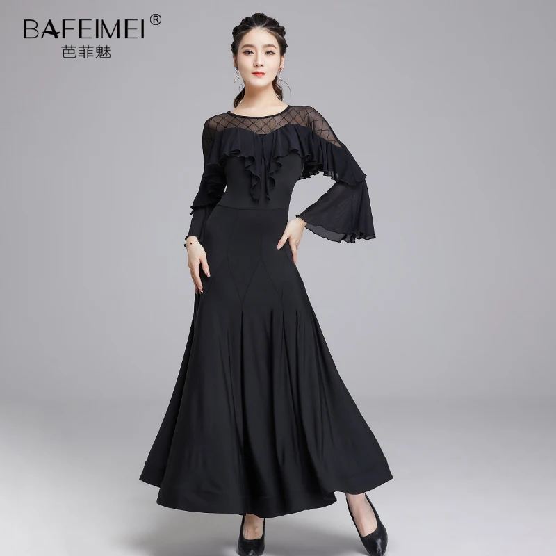 2022 Newest Ballroom Dance Competition Dress Ballroom Waltz Dresses Standard Women Dress 9023