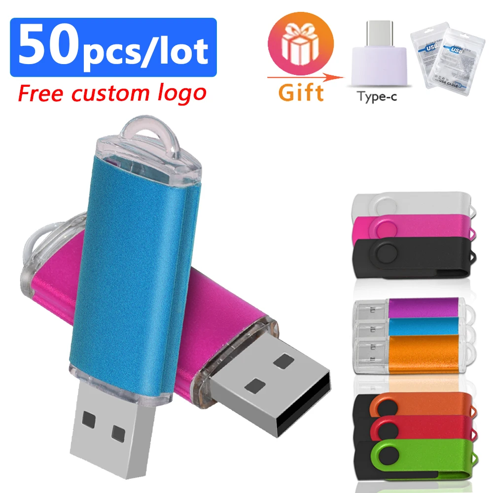 Faster Shipping Free Logo Real Capacity 50pcs/lot Pendrive 128mb 4gb 1gb Business Gift USB2.0 Flash Pen Drive 512mb Memory Stick