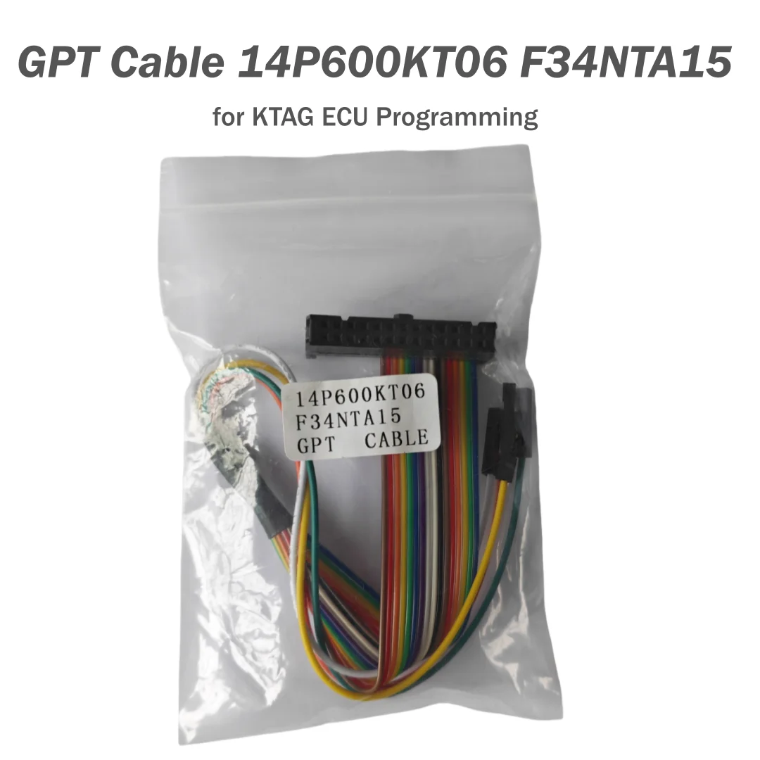 

14P600KT06 F34NTA15 Кабель IDC 26-16 GPT для разъема ЭБУ MED17 Работа Ktag ECU Flash Программирование