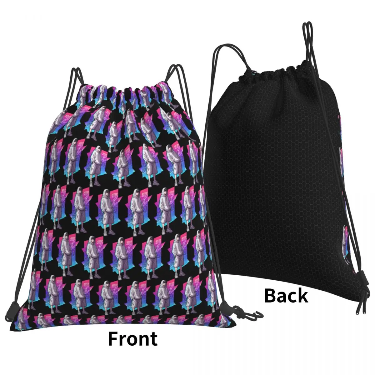 Street Style Serenity Anime Edition Backpacks Multi-function Drawstring Bundle Pocket Storage Bag Book Bags for Travel School