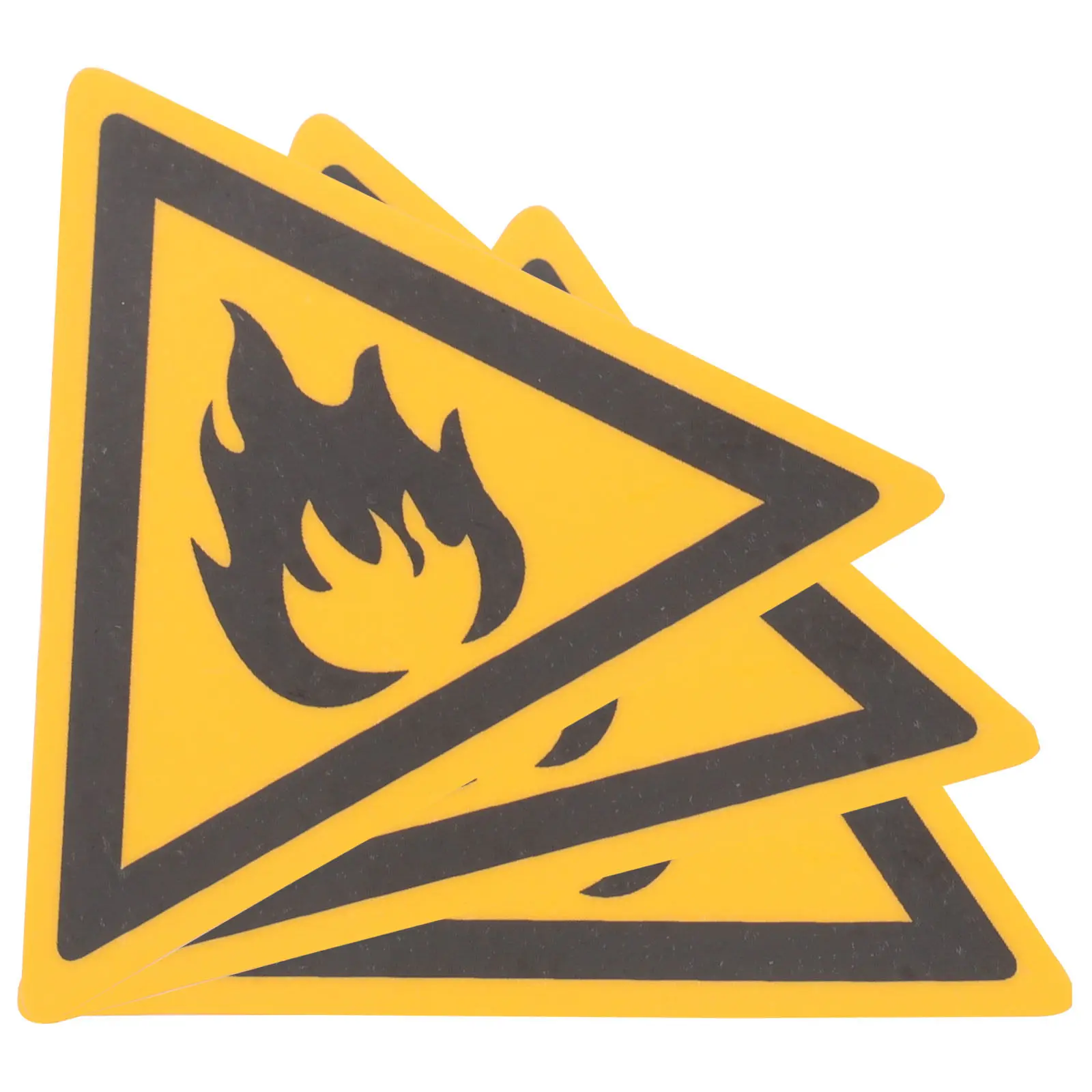 

3Pcs Hazard Sticker Decal Waterproof Safety Warning Sign Easy Apply Smooth Finish Warning Stickers