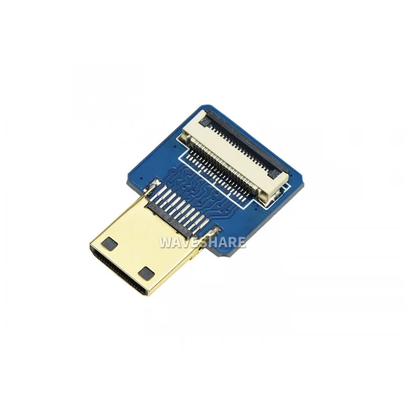 Waveshare Micro/Mini Hdmi-Compatibel Adapter Voor Diy Hdmi-Compatibele Kabel Horizontale/Rechte Connector