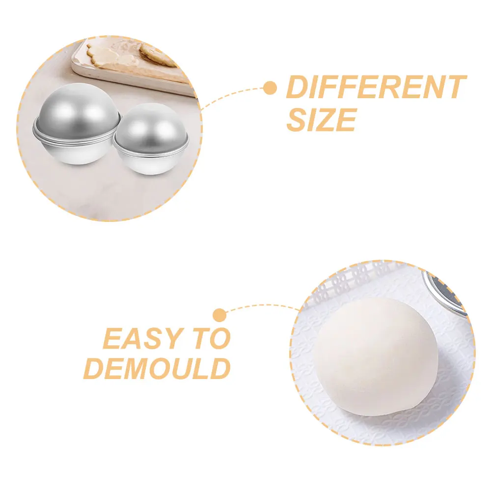 

5 Pairs Baking Mold Egg Tart Molds for Aluminum Bread Pans Mini Cheesecake Small Loaf Pie Spherical