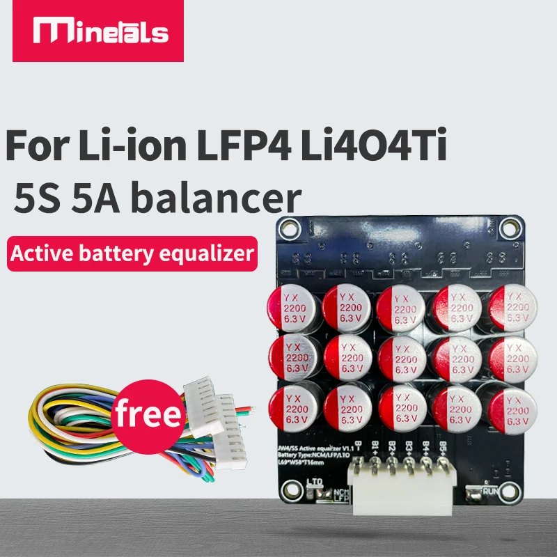 5S 18v 16v 5A Balance Li-ion Lifepo4 LTO Lithium Battery Active Equalizer Balancer Board Capacitor 5S