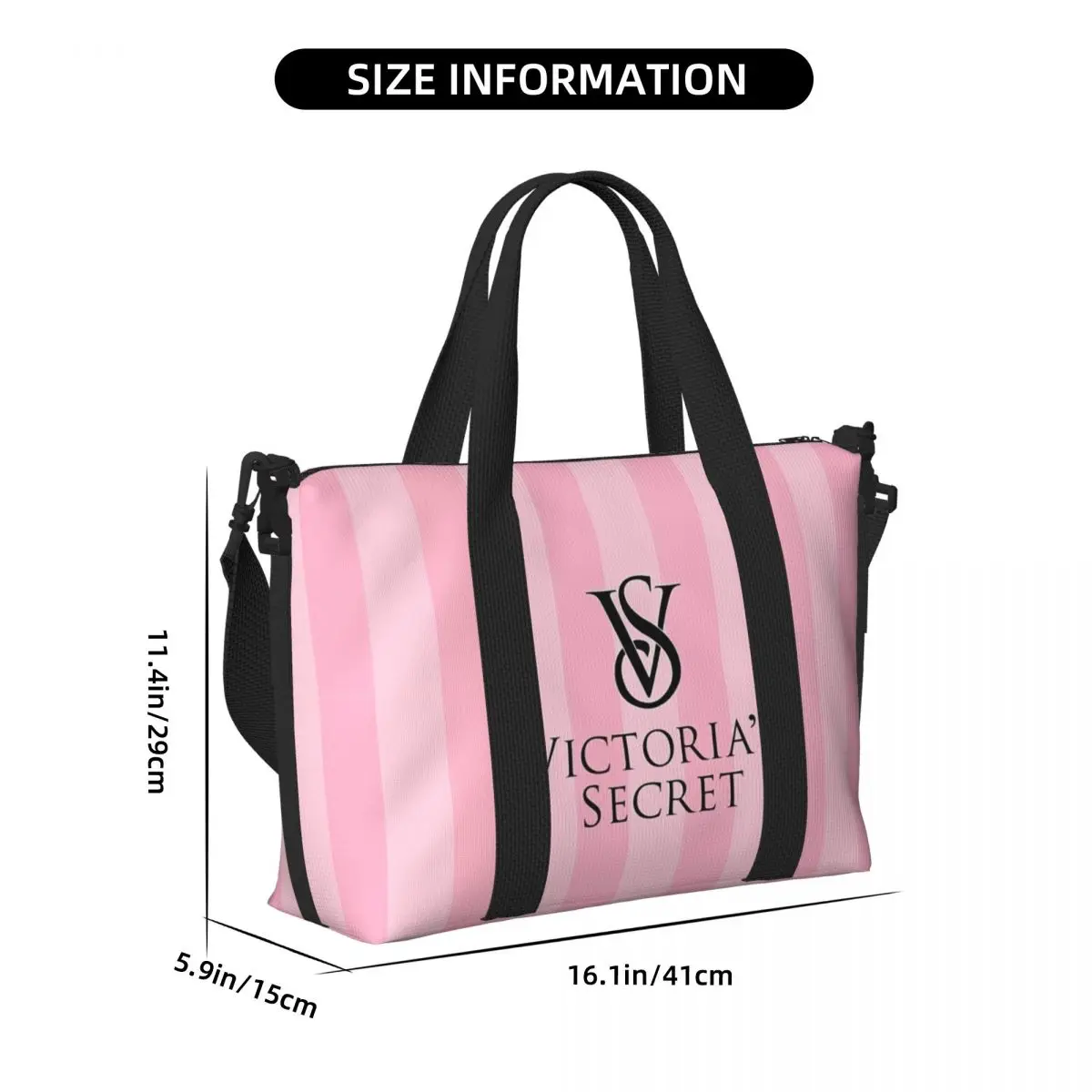 Like-Victoria-S-Secret-Style draagbare reistas, sportschoudertas, waterdichte zakenreistas, fitness crossbody tas