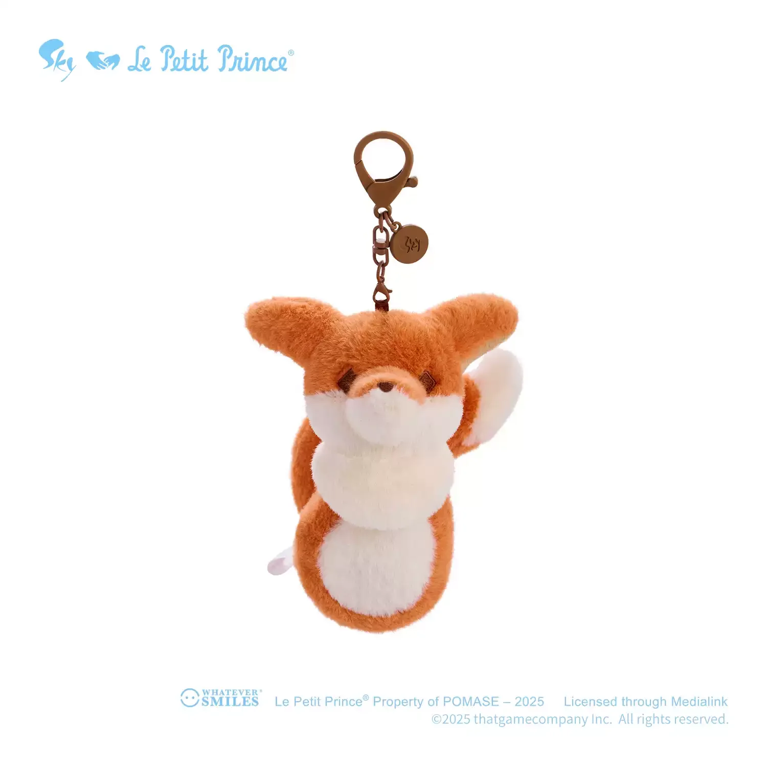 

Genuine Sky: Children of the Light × Le Petit Prince Plush pin keychain - little fox