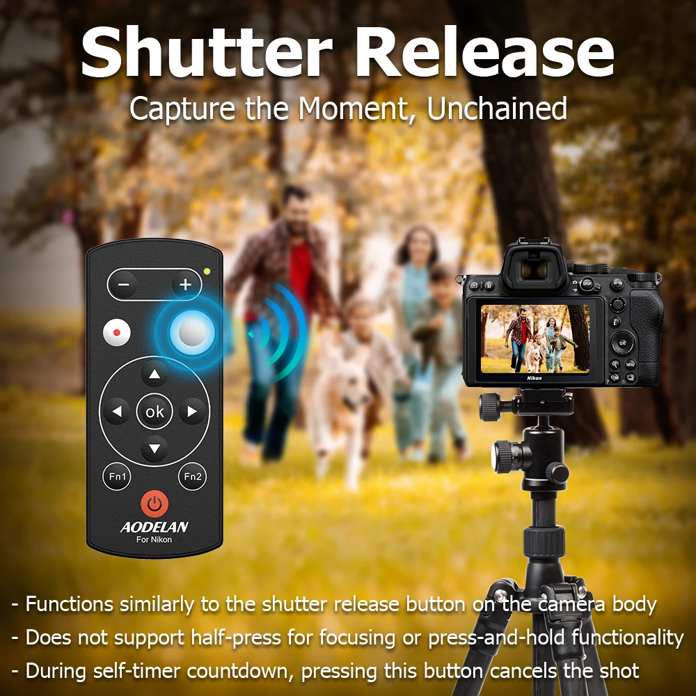 استبدال نيكون ML-L7 سماعة لاسلكية تعمل بالبلوتوث كاميرا التحكم عن بعد مصراع الإصدار لنيكون Z30 Z6II Z7II A1000 B600 P1000 P950 Z50