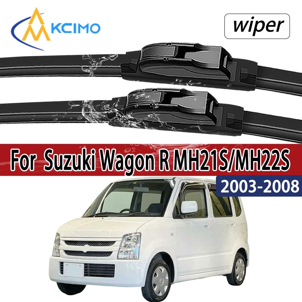 Für Suzuki Wagon R MH21S/MH22S 2003-2008 Frontscheibe Wischer Klingen 2 stücke Windschutzscheibe Fenster Zubehör