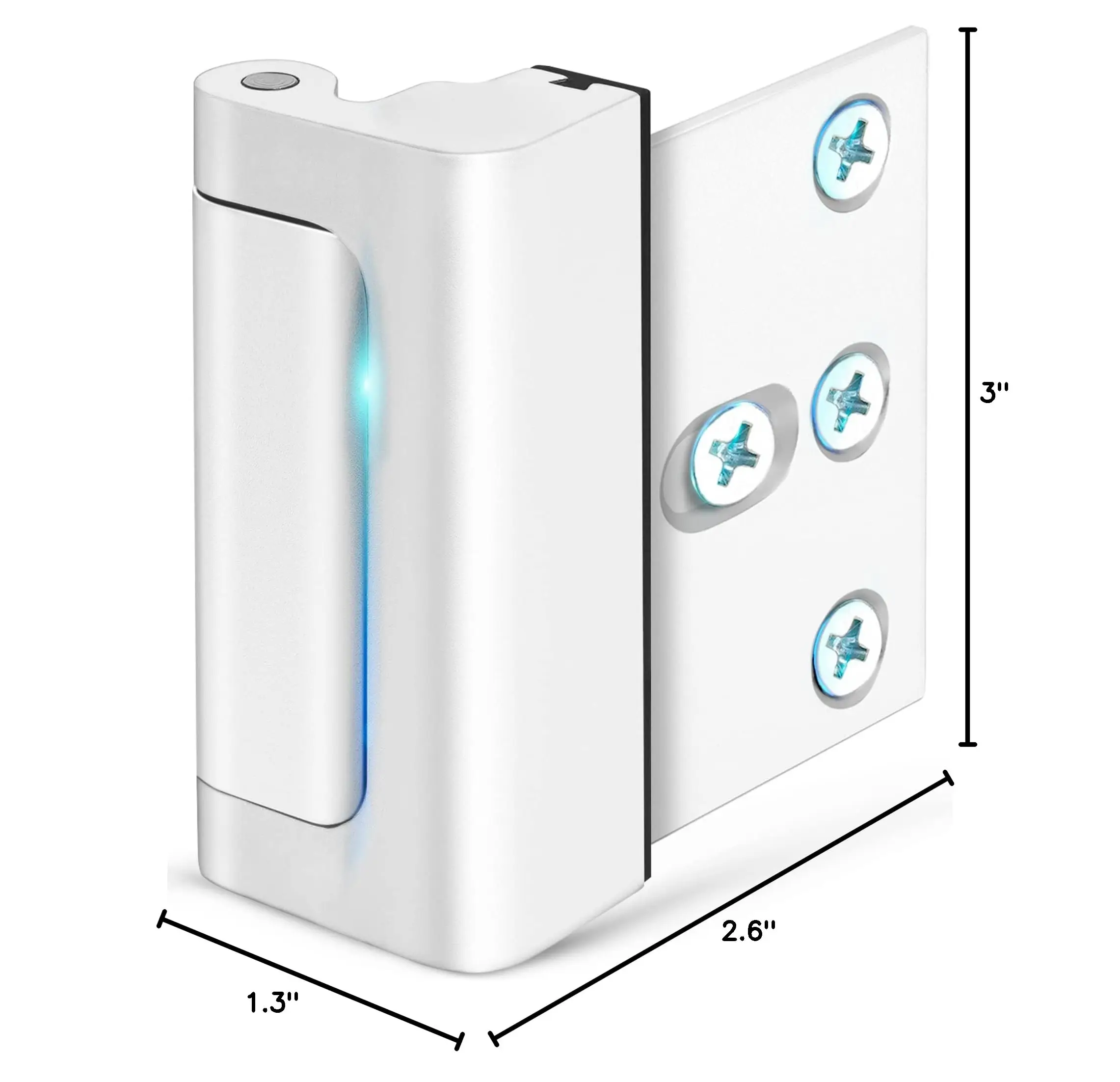 New Home Security Door Lock Aluminum Alloy Anti-theft Door Lock Childproof Door Reinforcement Lock with 3 Inch Stop image 6