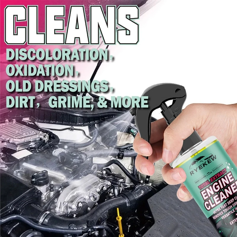 Premium Engine Cleaner Degreaser Car Motor Oil Grease Remover Heavy Duty Decontamination Agent Engine Detailer