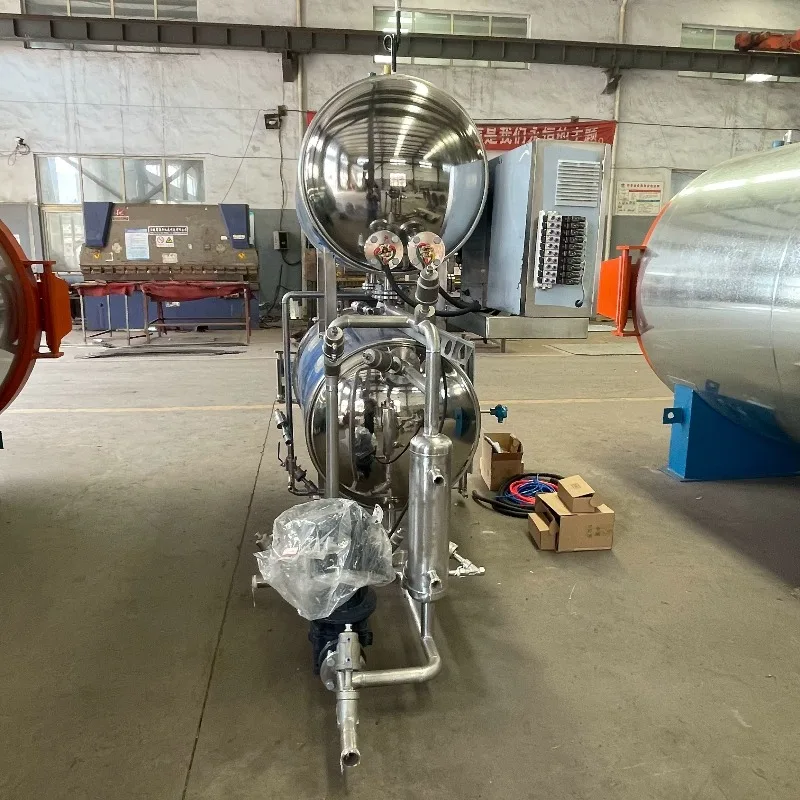 Industrial Water Spray Steam Autoclave Retort Sterilizer Glass Tin Can Food Processing Equipment OEM Customized