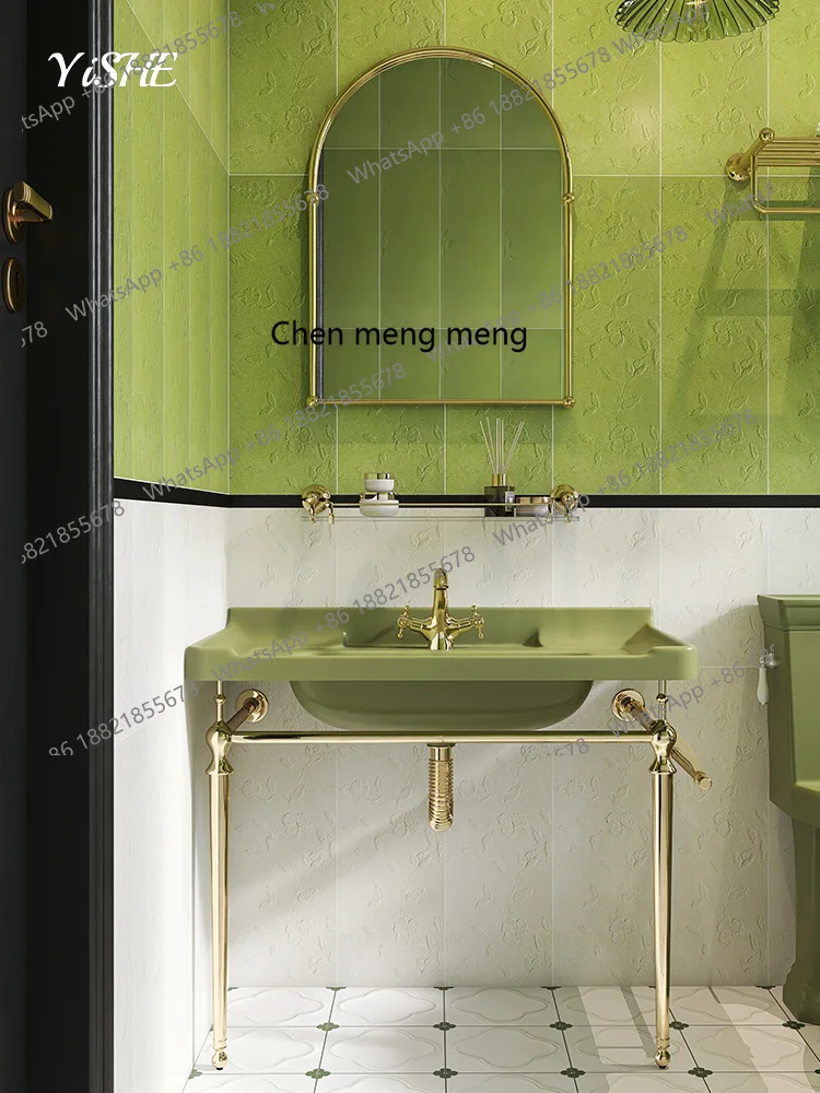 

French retro bathroom cabinet combination washbasin washbasin retro