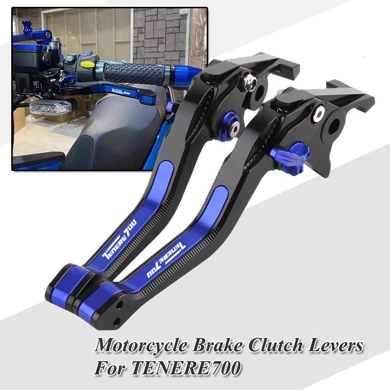 For Yamaha Tenere 700/World Raid XTZ700/SP 2019-2025 Motorcycle Accessories CNC Aluminum Short Brake Clutch Levers