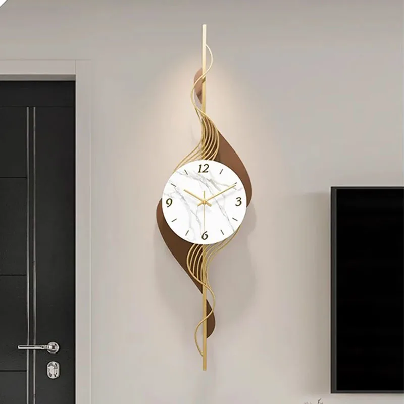 Aesthetic Xenomorph Wall Clocks Art Mural Luxury Modern Wall Watch Minimalist Creative Horloge Murale Living Room Decoration