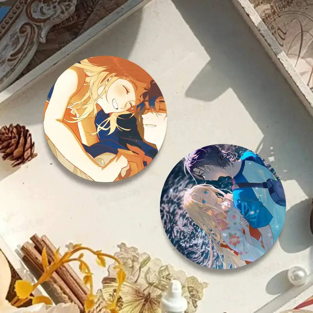S-Summer Time Rendering Animation Cartoon Style Badge Brooches On Backpack Decoration Round Enamel Pins For Accessorys