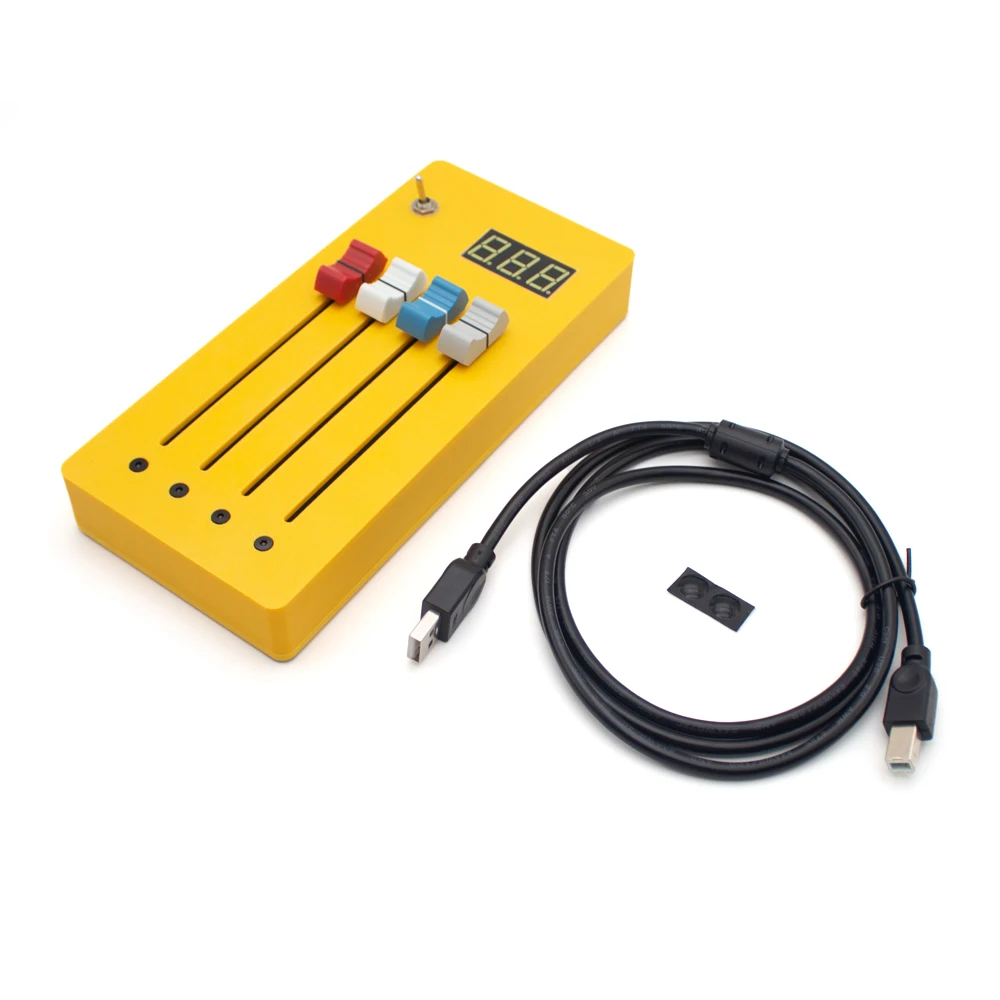 4-Track Long Fader MIDI Controller for DAW Digital Display CC Controller -