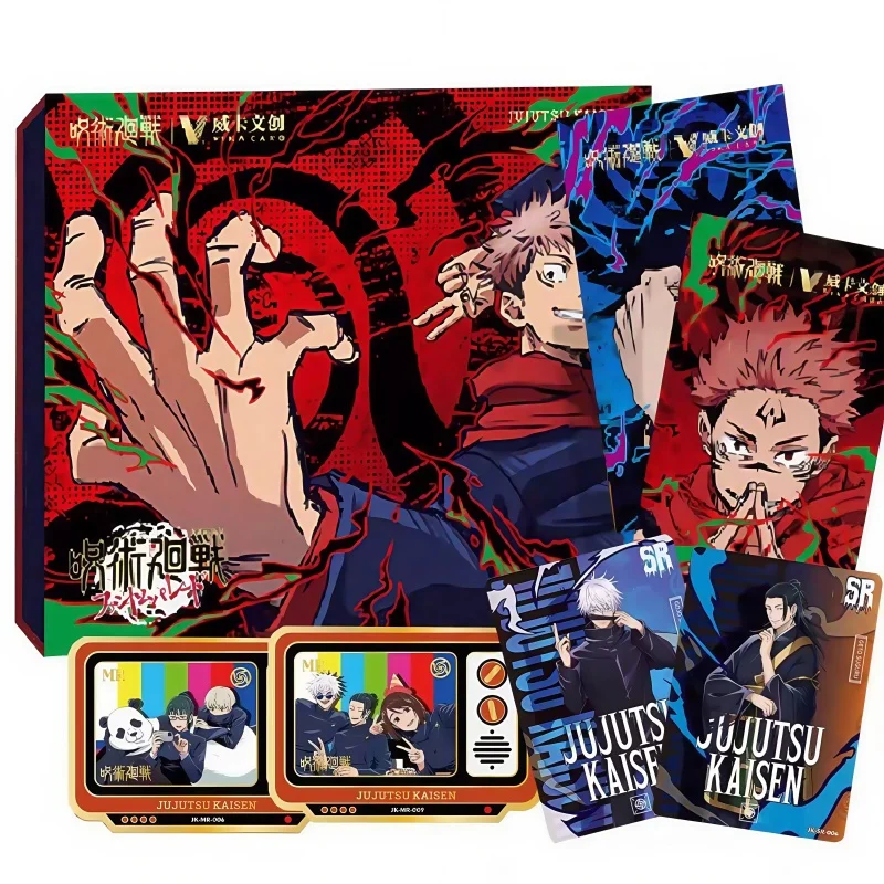 

New Jujutsu Kaisen Collection Cards Fantasy Action Battle Anime Ryomen Sukuna Character Cards Children'S Favorite Festival Gifts