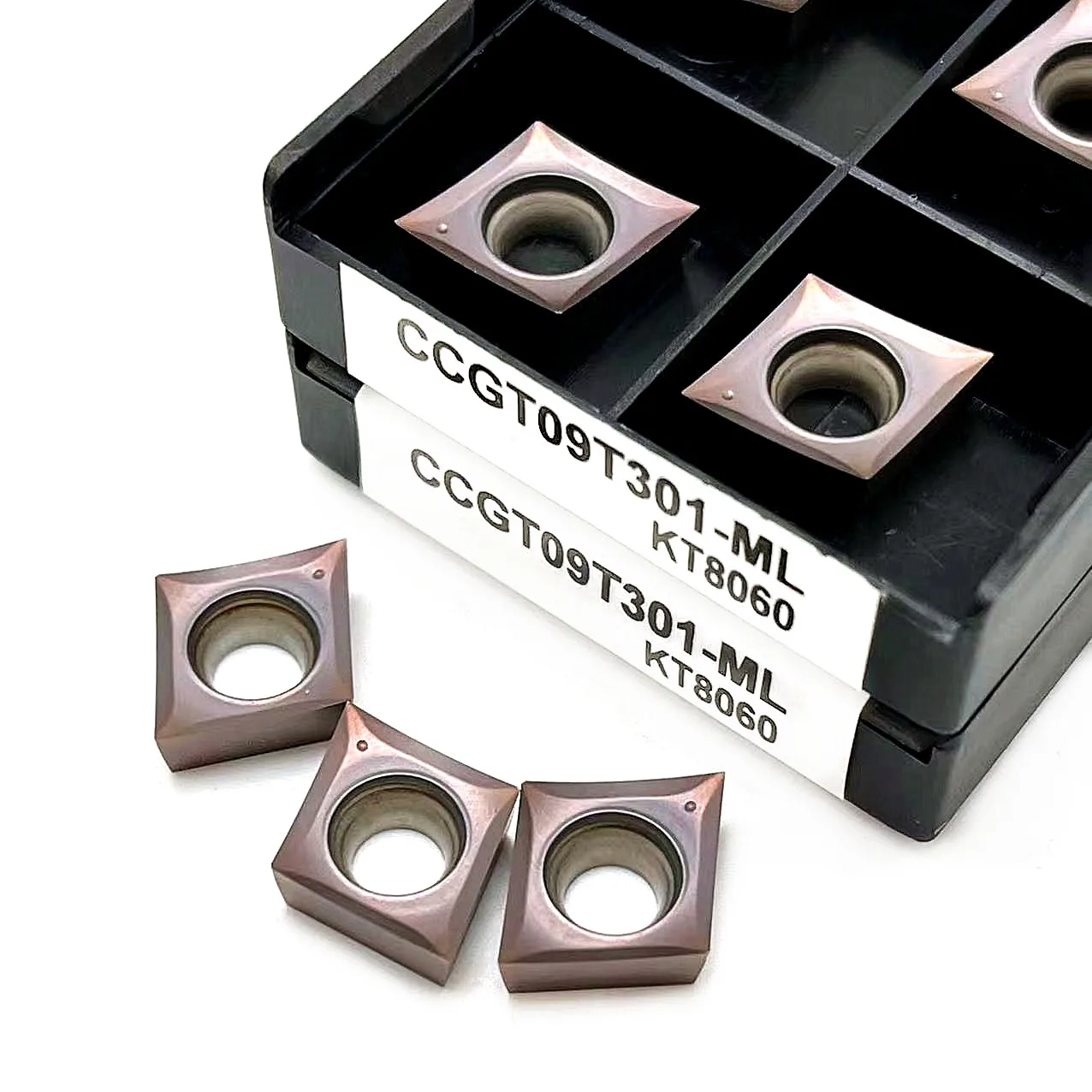 Lame de coupe en aluminium, outil de tournage, CCGT09T302 CCGT09T301 CCGT09T304-ML KT8060 outil de coupe à insertion, outils CNC alliage de bois AL + étain