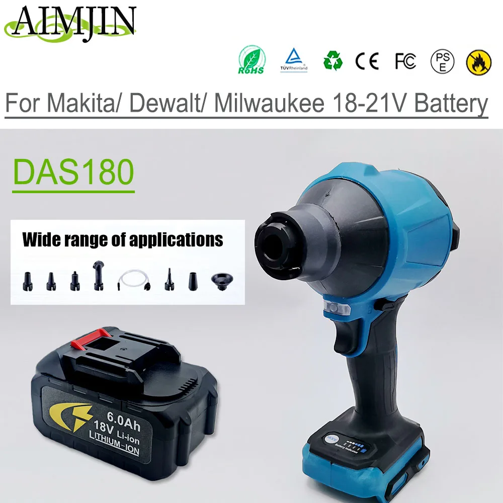 

For Makita DAS180 Lithium Battery Dust Blower: Precision Cleaning for Automotive Detailing, Effectively Banishing Stubborn Dust