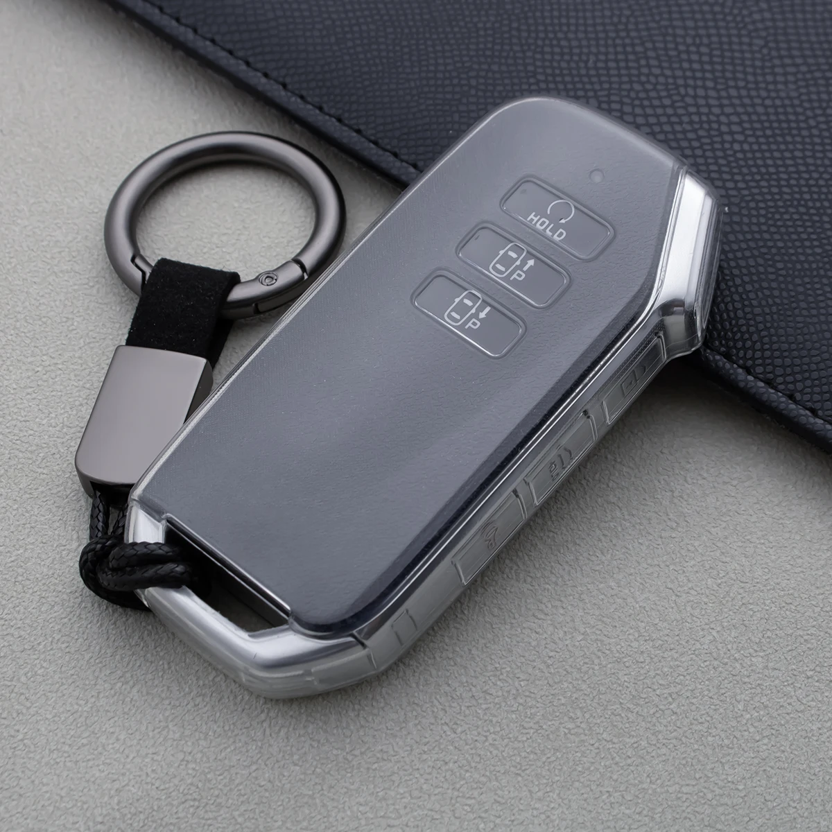 For Kia Sportage NQ5 K5 K8 EV6 Sorento Seltos Optima Niro 2022-2025 Car Key Shell Transparent Black Protector Cover Case