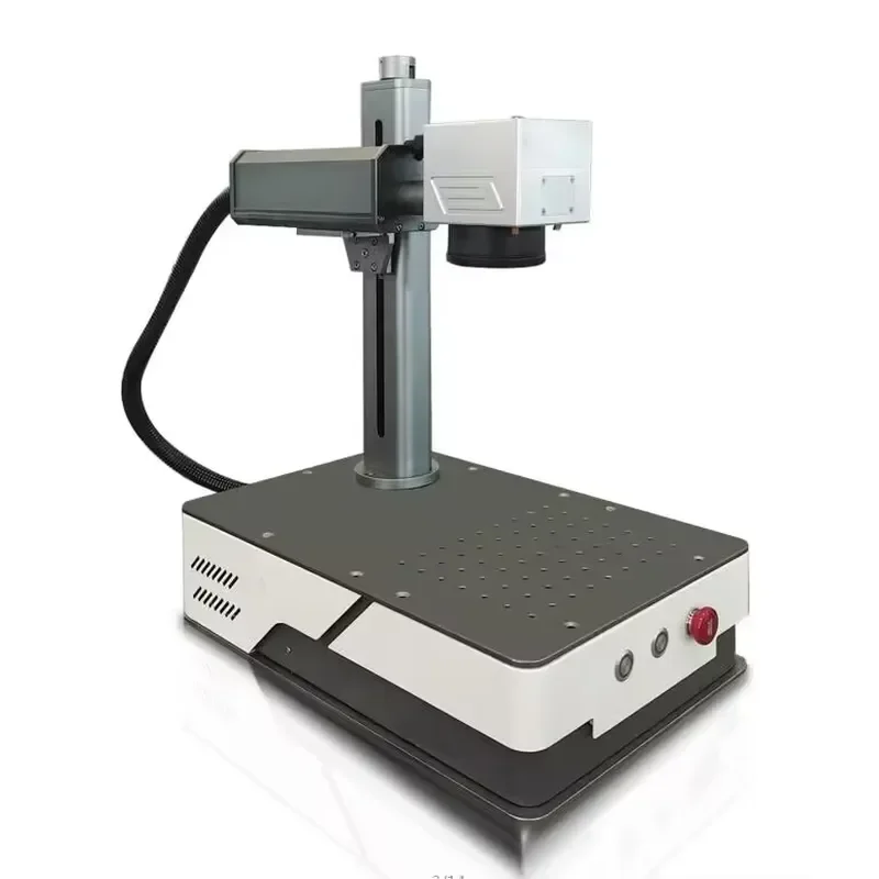 Cheapest Fiber Engraving Machine 20W Raycus 20QS with 110*110mm Size RC1001 Sino Galvo Scanner Rotatory for Rings