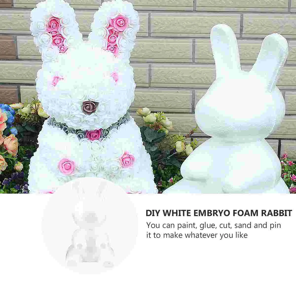 Bubble Bunny Froth Rabbit Mold Crafts DIY Wedding Polystyrene Modelling Flower Decor Supplies Foam Adorable Design