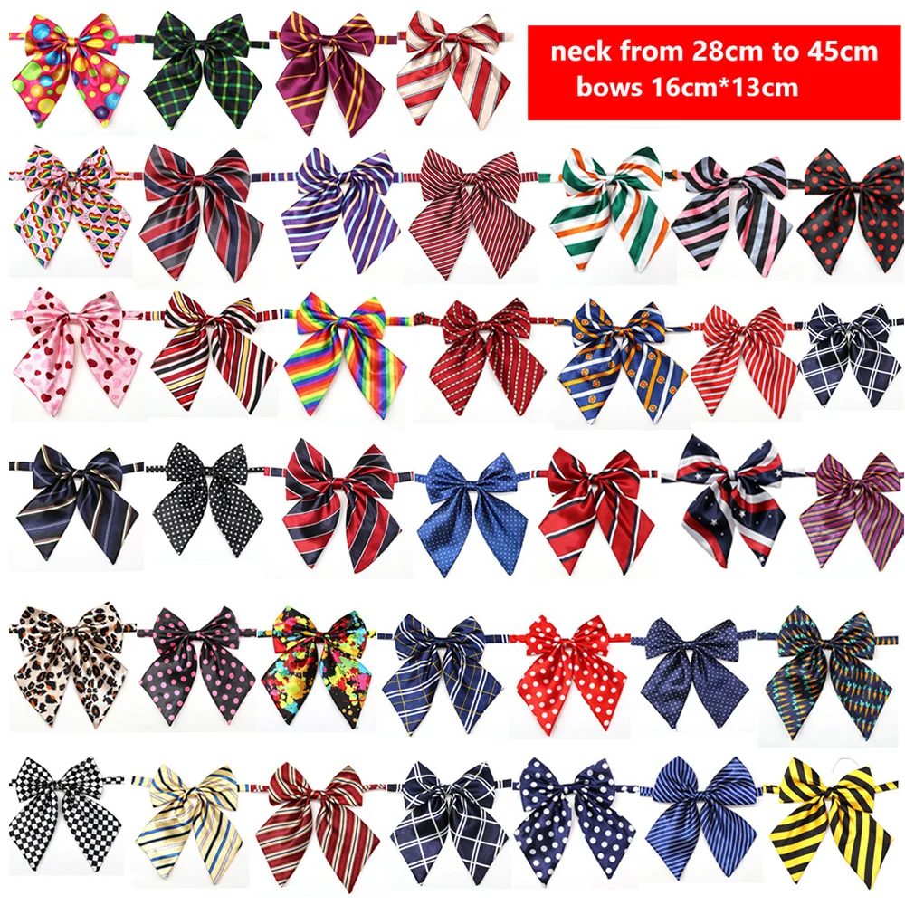 10pcs Pet Bowties For Small Dogs Cats Bow Tie Neckties Solid Pet Tie For Small Dogs Grooming Accessories