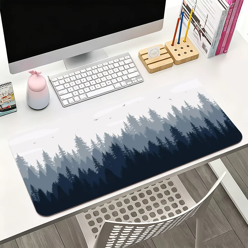 Forest Birds in Flight Mouse Pad For Office Gaming And Keyboards Non-Slip Large Waterproof