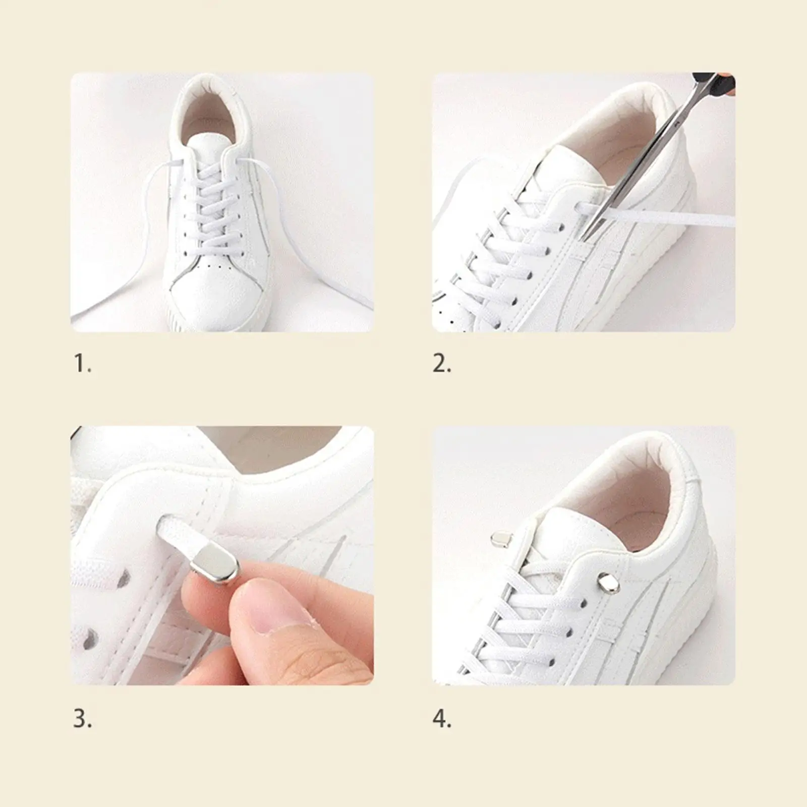 Elastic No Tie Shoelaces Quick Release Laces Universal Shoe Organizer for Sneakers Trainers Sports Shoes
