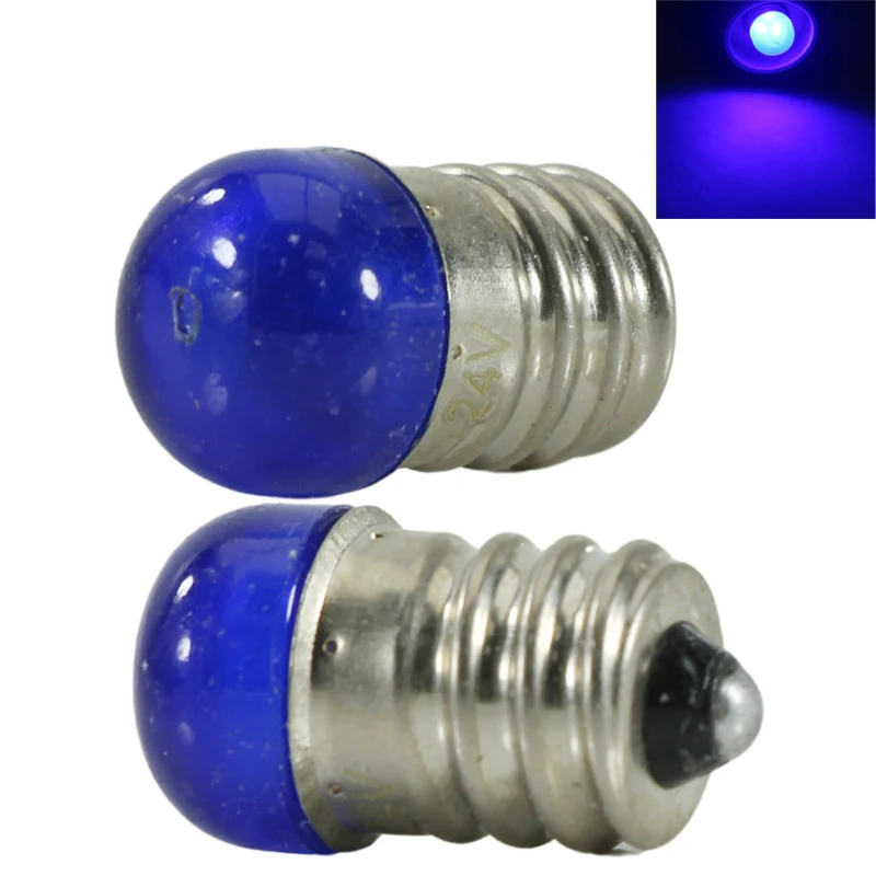 Bombilla Mini Led Bulb E12 5V 12v 24v 110v 220v 1W Spotlight Red Green Candle Light 12 24 Volt Decoration Home Lamp Red Yellow