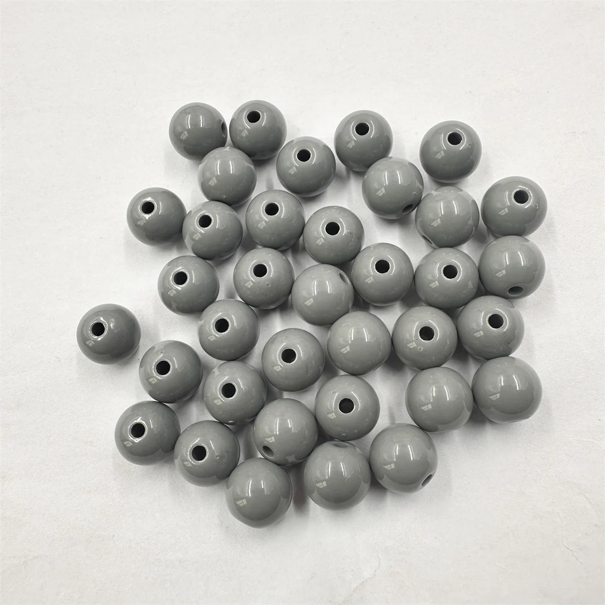 10mm 50 sztuk Multicolor jednokolorowe akrylowe okrągłe luźne koraliki do tworzenia biżuterii DIY bransoletka naszyjnik elementy materiału komponenty