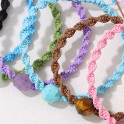 Ethnic Tibetan Buddha Woven Amulet Multicolor Bracelets & Bangles For Women Men Handmade Rope Buddha Charm Bracelet Friend Gift