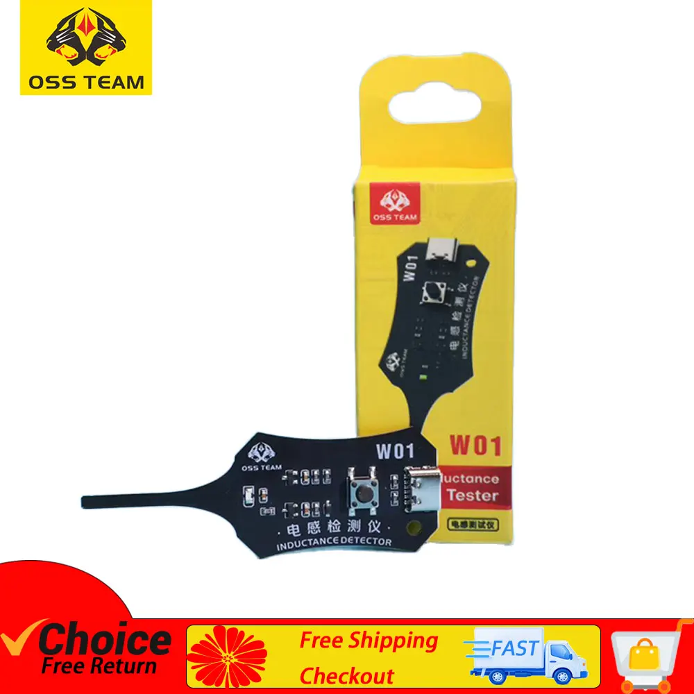 

Тестер индуктивности OSS W01 Type-C для материнских плат и катушек мобильных телефонов, для диагностики и ремонта неисправностей компонентов.