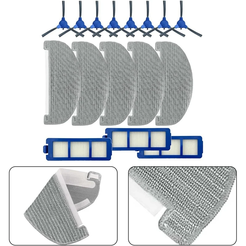 For Eufy Robovac G40/G40 Hybrid+ Robot Vacuum Cleaner Side Brush Hepa Filter Mop Cloth Replacement Accessories