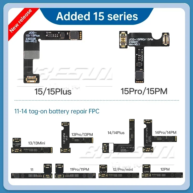 JC JCID Original Battery Repair Flex For iPhone 11 12 13 14 15 Pro Max Remove Warning Battery External Flex Cable Replacement