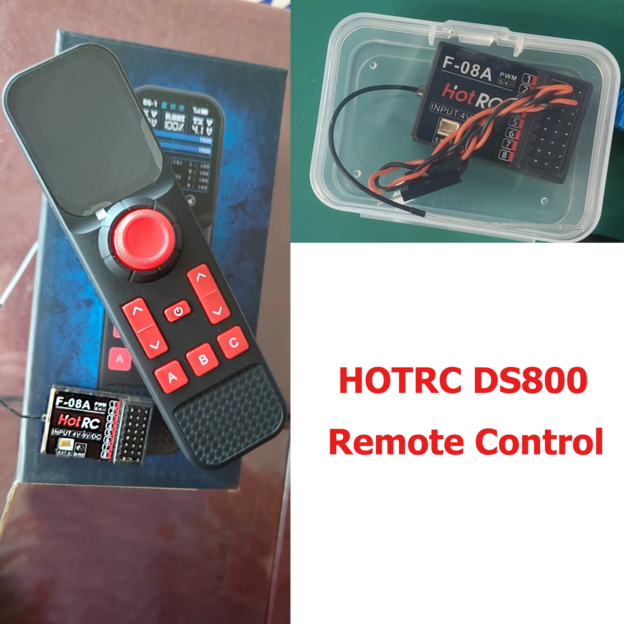 HOTRC DS800 remote control for remote control of vehicles and ships