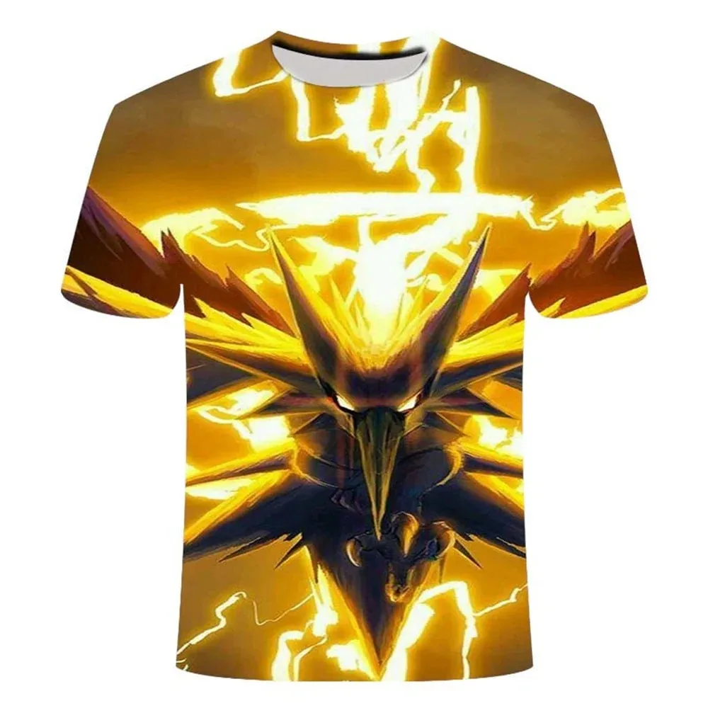 Bandai Series Detective Character Graphic Print T-shirt, Breathable Quick Dry Anime Tee for Daily Casual Wear and City Trip