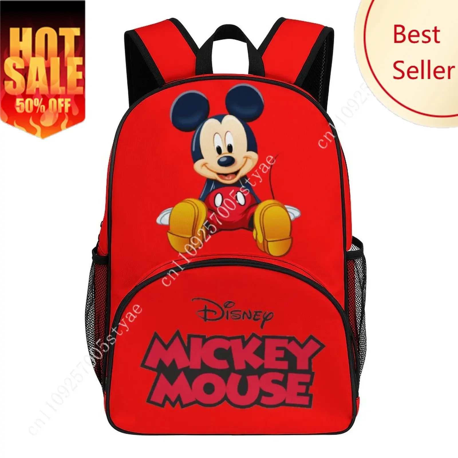 

Mickey Mouse Large Capacity Backpack Disney Cartoon Decorate Fabric Bags Design Your Photo Logo Text Party Holiday Custom Gifts