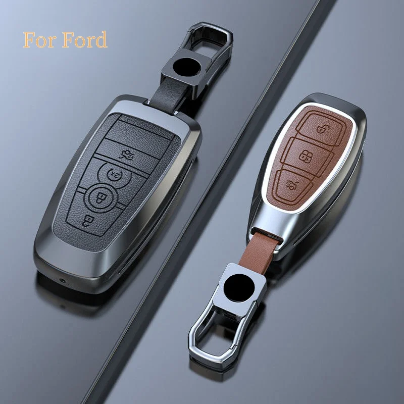 Car Key Case Cover For Ford Focus Ecosport Ka Mondeo Kuga Galaxy Edge Car Keychain Accessories