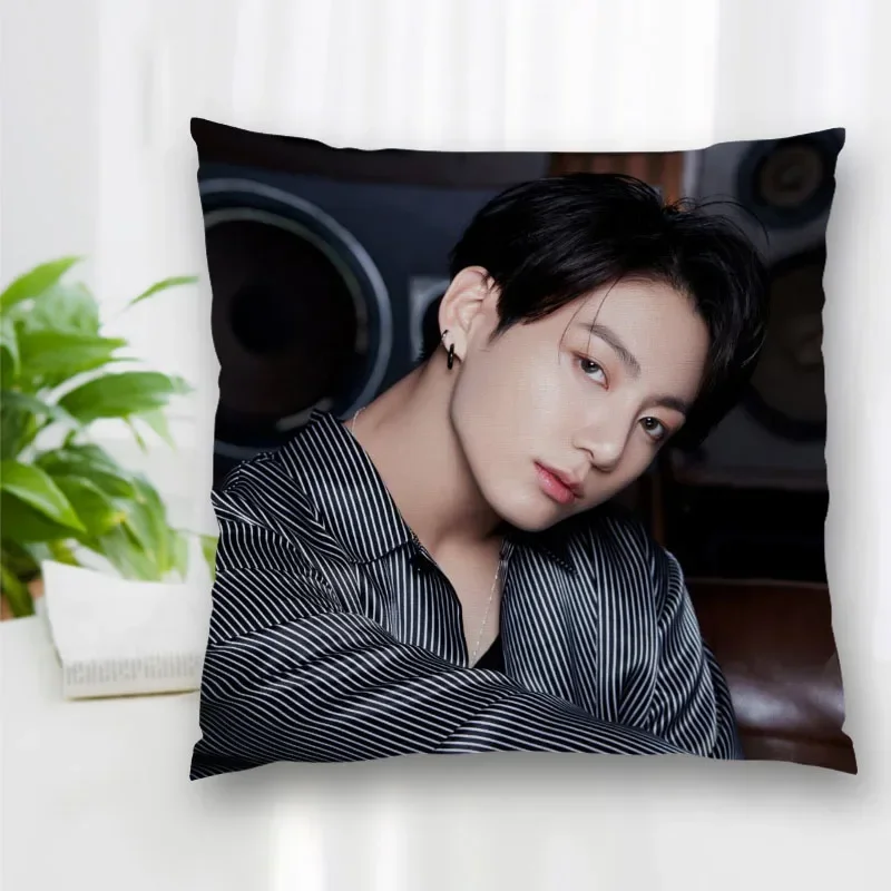 New Pillow Slips Jungkook Pillow Covers Bedding Comfortable Cushion/Good For Sofa/Home/Car High Quality Pillow Cases