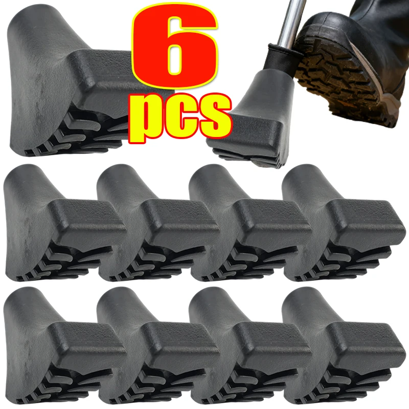 Shock Absorbing Replacement Tips Trekking Pole Tips Suitable for Outdoor Hiking and Trekking Pole Protective Tip Rubber Pads