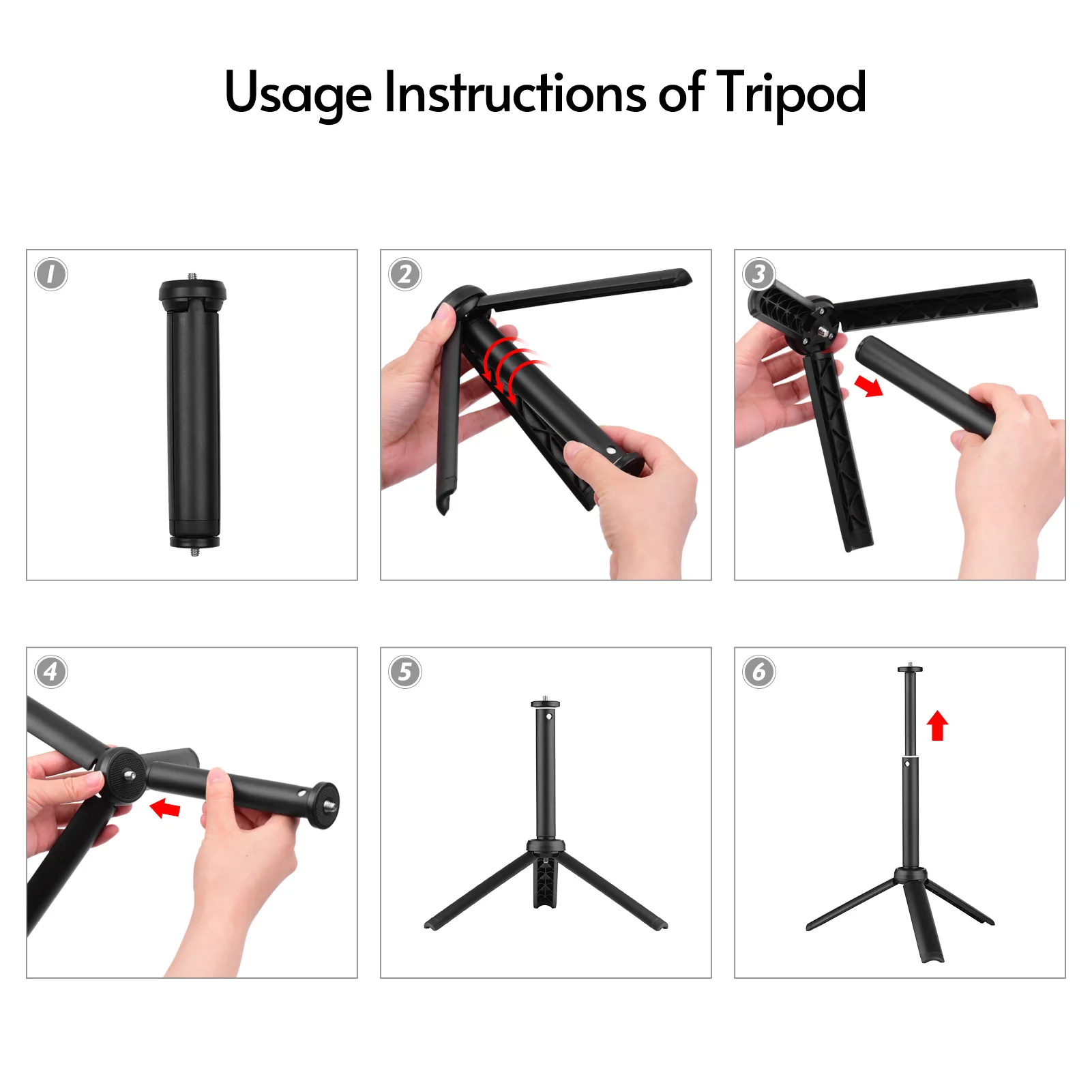 Andoer USB Video Conference Lighting Kit with 2 * LED Video Lights 5600K Dimmable + 2 * Desktop Tripods + 2 * 180° Rotatable